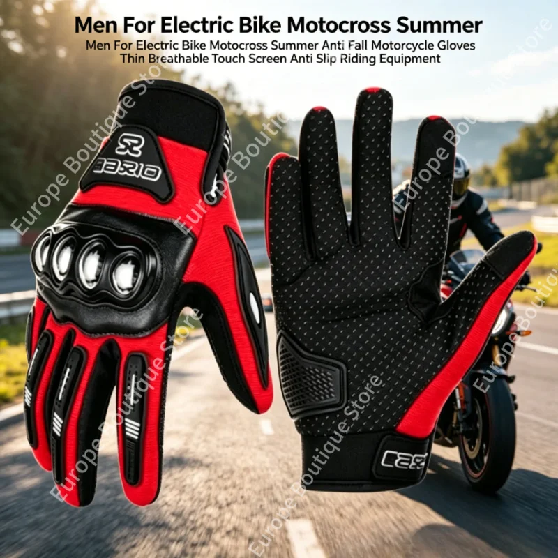 2026 NEW Men Summer Anti Fall Motorcycle Gloves For Electric Bike Motocross Thin Breathable Touch Screen Anti Slip Riding Gear
2026 NEW Men Summer Anti Fall Motorcycle Gloves For Electric Bike Motocross Thin Breathable Touch Screen Anti Slip Riding Gear