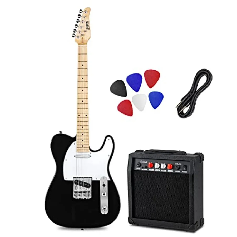39 Electric Guitar TL Series Kit 20 Watt Amp Speaker Solid Full-Size Body C-Shape Neck Quality Tuning Heads 3-Way Switch Volume
39 Electric Guitar TL Series Kit 20 Watt Amp Speaker Solid Full-Size Body C-Shape Neck Quality Tuning Heads 3-Way Switch Volume