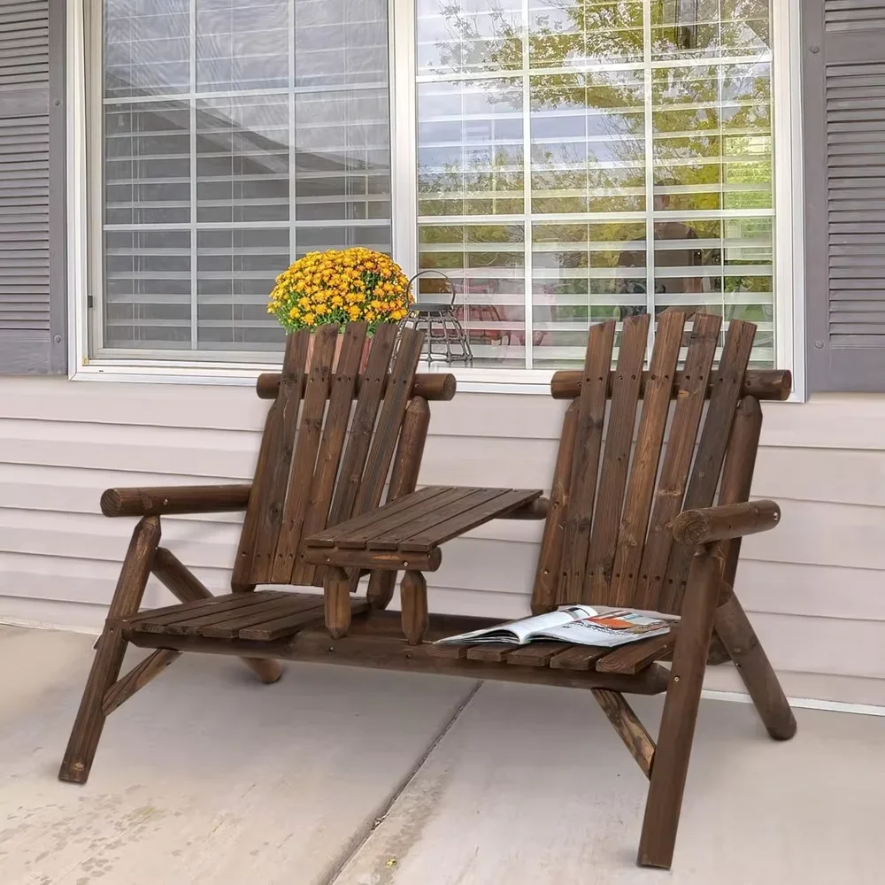 Wooden Adirondack Chair, Patio Bench with Table, Outdoor Loveseat Fire Pit Chair
Wooden Adirondack Chair, Patio Bench with Table, Outdoor Loveseat Fire Pit Chair