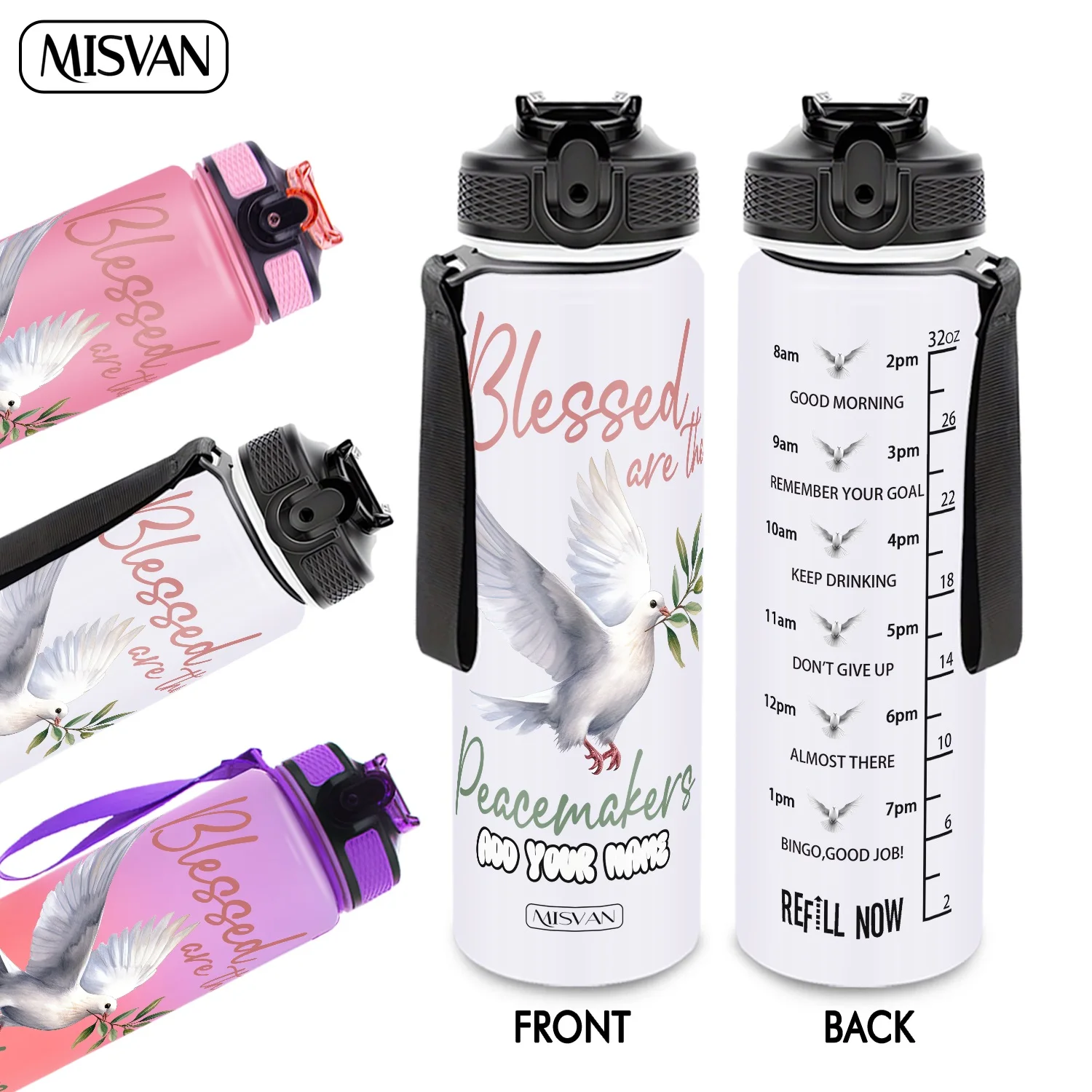 1PC, Dove with Olive Branch Inspirational Quotes ,32oz Gradient Water Bottle-Leak-Proof,HD Non-Peeling Pattern,Perfect for Sport
1PC, Dove with Olive Branch Inspirational Quotes ,32oz Gradient Water Bottle-Leak-Proof,HD Non-Peeling Pattern,Perfect for Sport