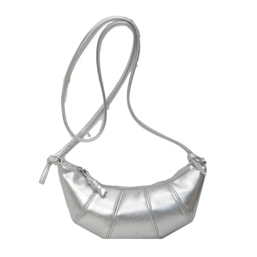 Boulogne PU Croissant Bag Ins Makeup Bag PU Leather Silver Shoulder Bag Purse Handbag Girls/Female
Boulogne PU Croissant Bag Ins Makeup Bag PU Leather Silver Shoulder Bag Purse Handbag Girls/Female