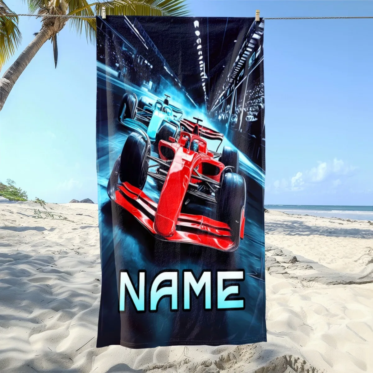 Custom Racing Car Beach Towel Personalized Name Formula Microfiber Bath Towels Soft Quick Dry Swimming Pool Lounger All Season
Custom Racing Car Beach Towel Personalized Name Formula Microfiber Bath Towels Soft Quick Dry Swimming Pool Lounger All Season