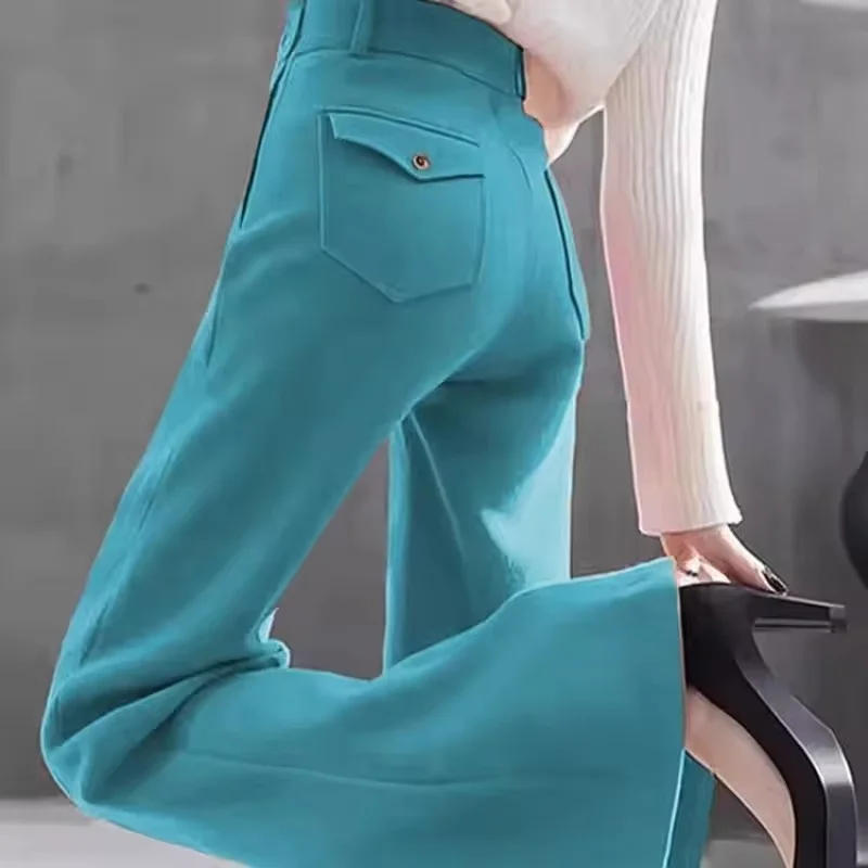 Spring Summer Temperament High-waisted Trousers Women High-grade Micro-pull Suit Pants Female High Quality All-matchPants Ladies
Spring Summer Temperament High-waisted Trousers Women High-grade Micro-pull Suit Pants Female High Quality All-matchPants Ladies