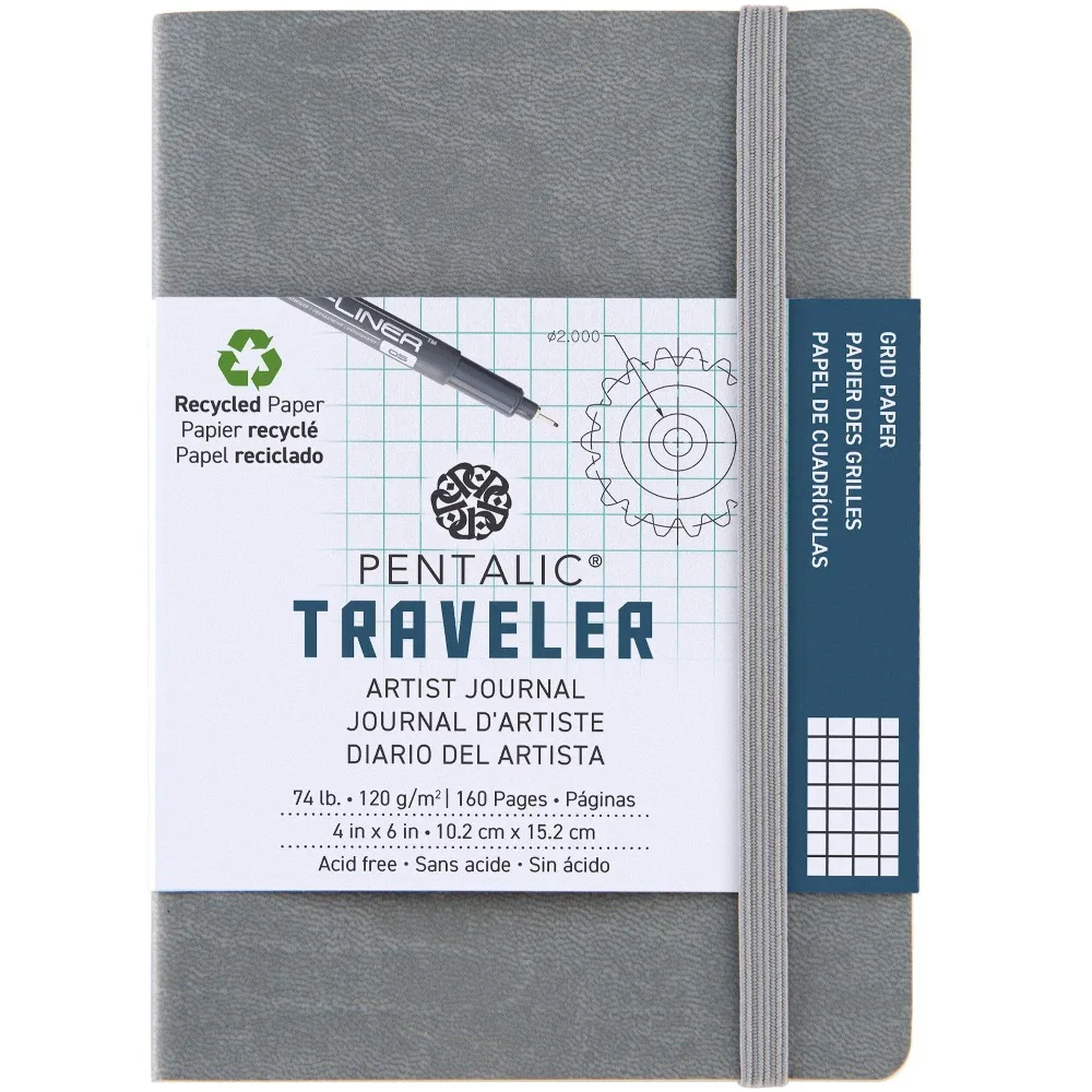 Professional 160 Page Artist Sketchbook with 74lb Thick Paper for Drawing Writing Journal, 4x6 Inch Gray Grid Traveler Pocket Notebook
Professional 160 Page Artist Sketchbook with 74lb Thick Paper for Drawing Writing Journal, 4x6 Inch Gray Grid Traveler Pocket Notebook