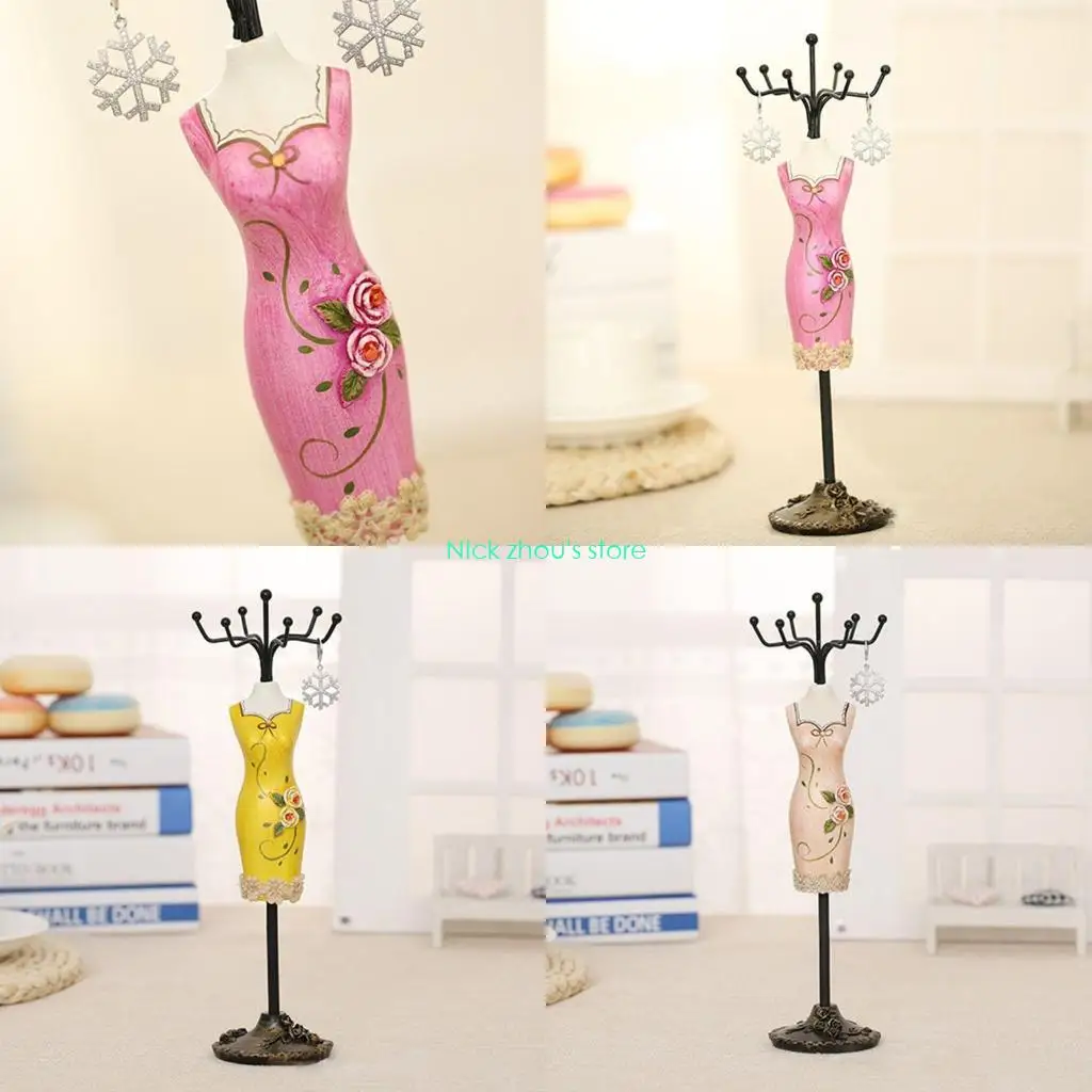 E15E Fashion Handmake Resin Dress Lady Figure With Metal Rack Princess Dress Ring Earring Bracelet Display Holder
E15E Fashion Handmake Resin Dress Lady Figure With Metal Rack Princess Dress Ring Earring Bracelet Display Holder