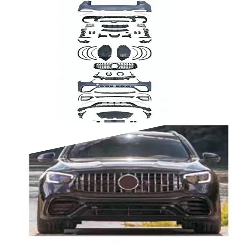 Facelift Auto Accessories for Mercedes-Benz GLC 2020-2023 SUV Upgrade to 2020-2023 GLC 63S AMG
Facelift Auto Accessories for Mercedes-Benz GLC 2020-2023 SUV Upgrade to 2020-2023 GLC 63S AMG