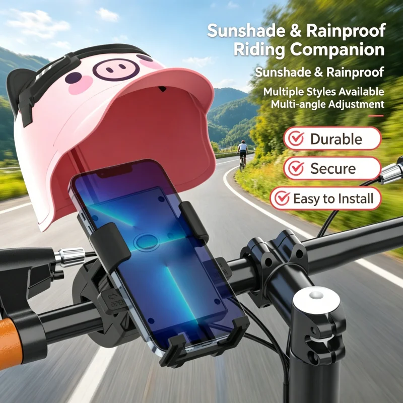 Waterproof Sunshade Phone Holder for Delivery & Daily Riding
Waterproof Sunshade Phone Holder for Delivery & Daily Riding