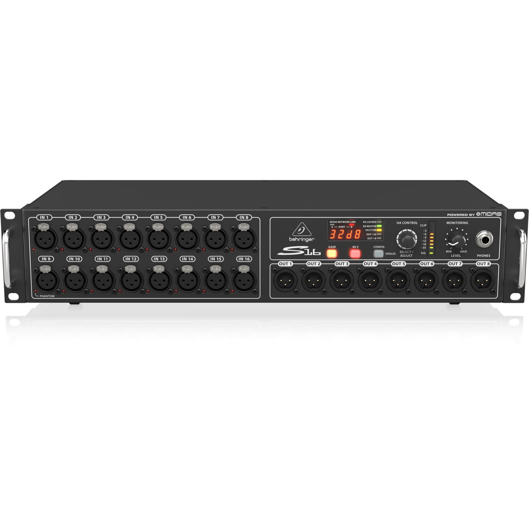 Behringer S16 PA Sound System Professional Speakers Stage Box for Digital Mixer
Behringer S16 PA Sound System Professional Speakers Stage Box for Digital Mixer