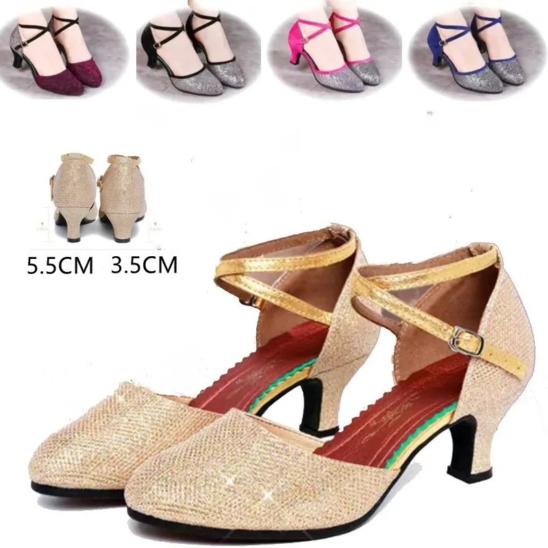Modern Latin Dance Shoes Women Ladies Girls Low Heel Waltz Tango Dancing Outdoor Closed Toe Salsa Shoes 3.5CM/5.5CM
Modern Latin Dance Shoes Women Ladies Girls Low Heel Waltz Tango Dancing Outdoor Closed Toe Salsa Shoes 3.5CM/5.5CM
