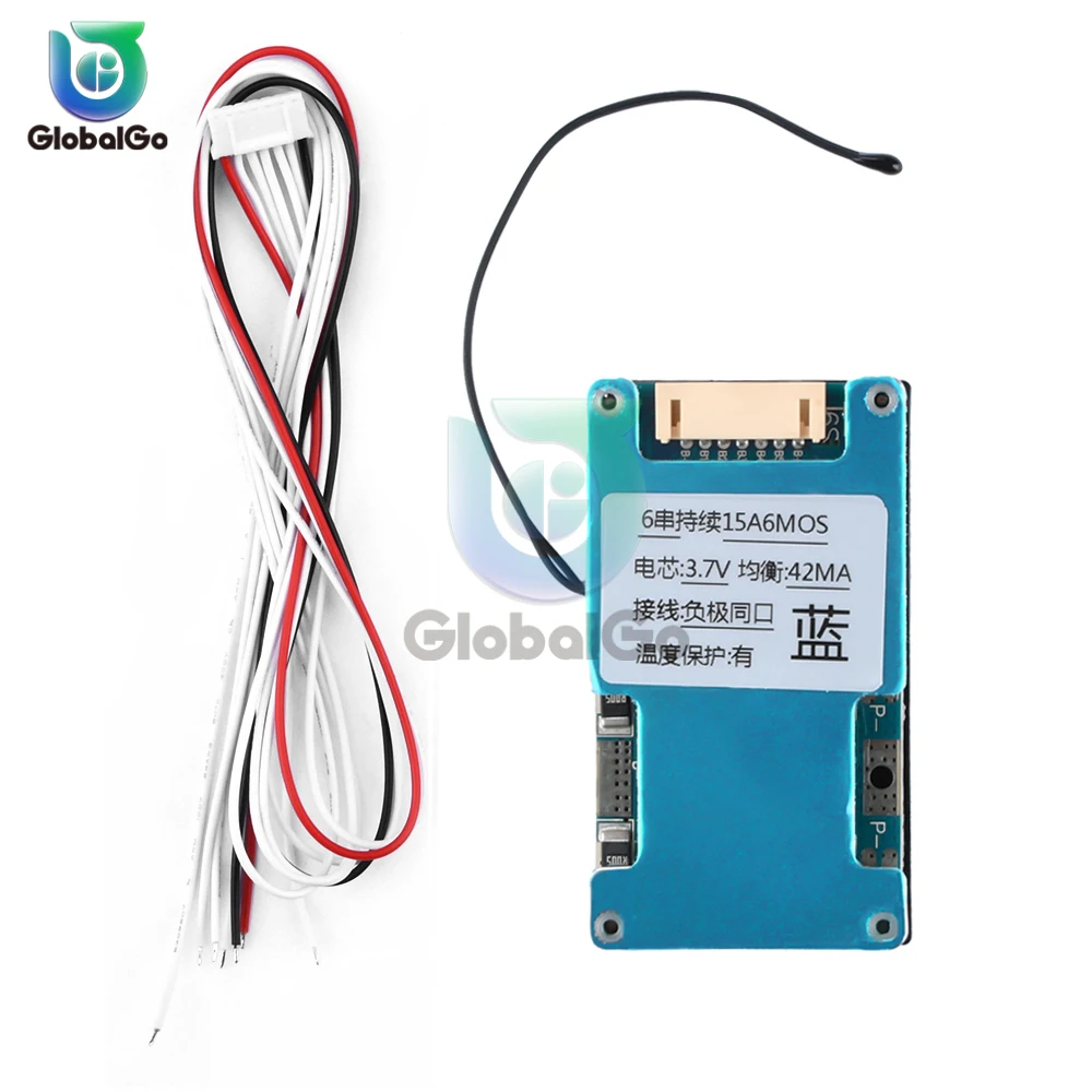 BMS 6S 22.2V 15A 20A 25A Литий - ионный аккумулятор 18650 балансировочный балансир с температурной защитой NTC для Escooter
BMS 6S 22.2V 15A 20A 25A Литий - ионный аккумулятор 18650 балансировочный балансир с температурной защитой NTC для Escooter