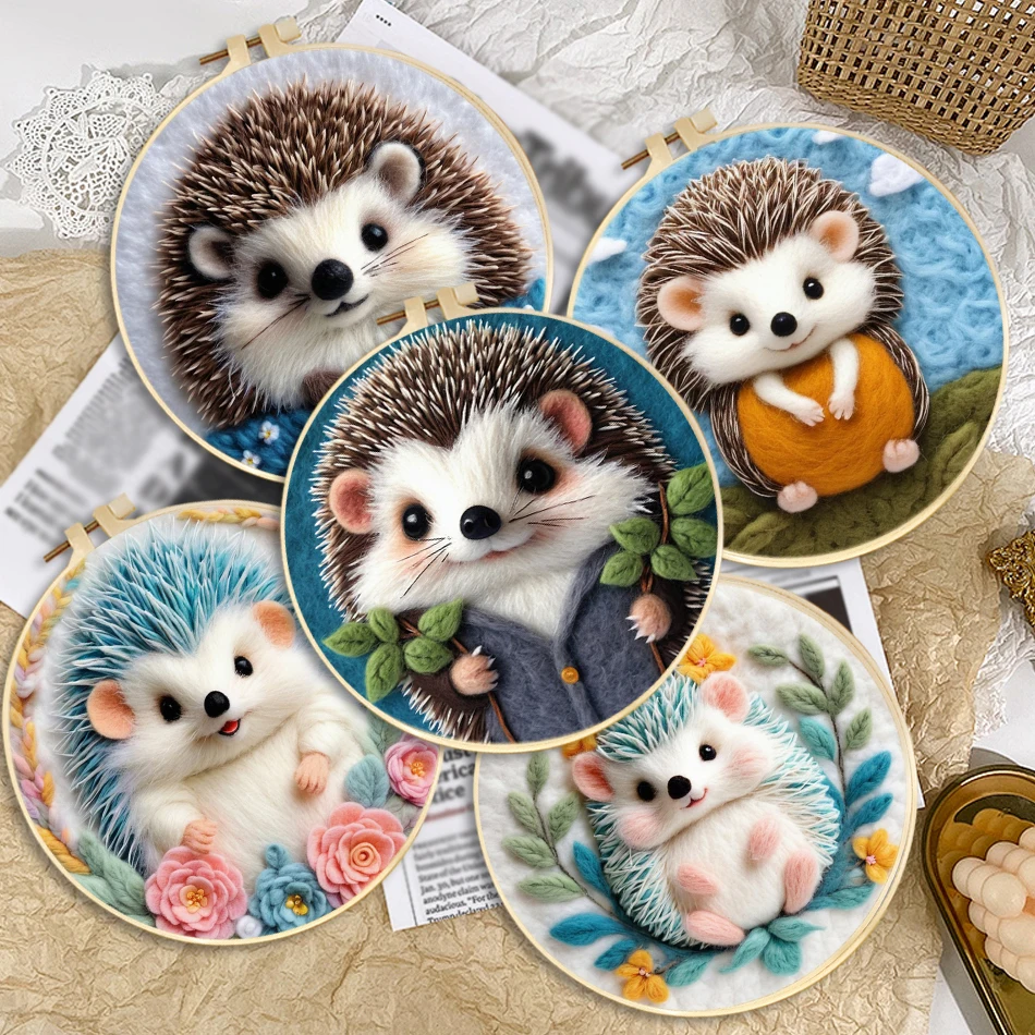 GATYZTORY Wool Felting Painting Kit hedgehog Funny Diy Felt Crafts Package Felt Needle For Handwork Home Decoration Gift New
GATYZTORY Wool Felting Painting Kit hedgehog Funny Diy Felt Crafts Package Felt Needle For Handwork Home Decoration Gift New