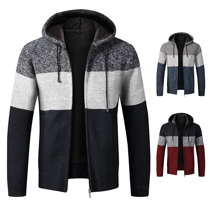 Men's Clothing Gradual Change Fleece Thickened Sweater Large Size Slim Jacket Cardigan Hooded Color Matching Sweater
Men's Clothing Gradual Change Fleece Thickened Sweater Large Size Slim Jacket Cardigan Hooded Color Matching Sweater