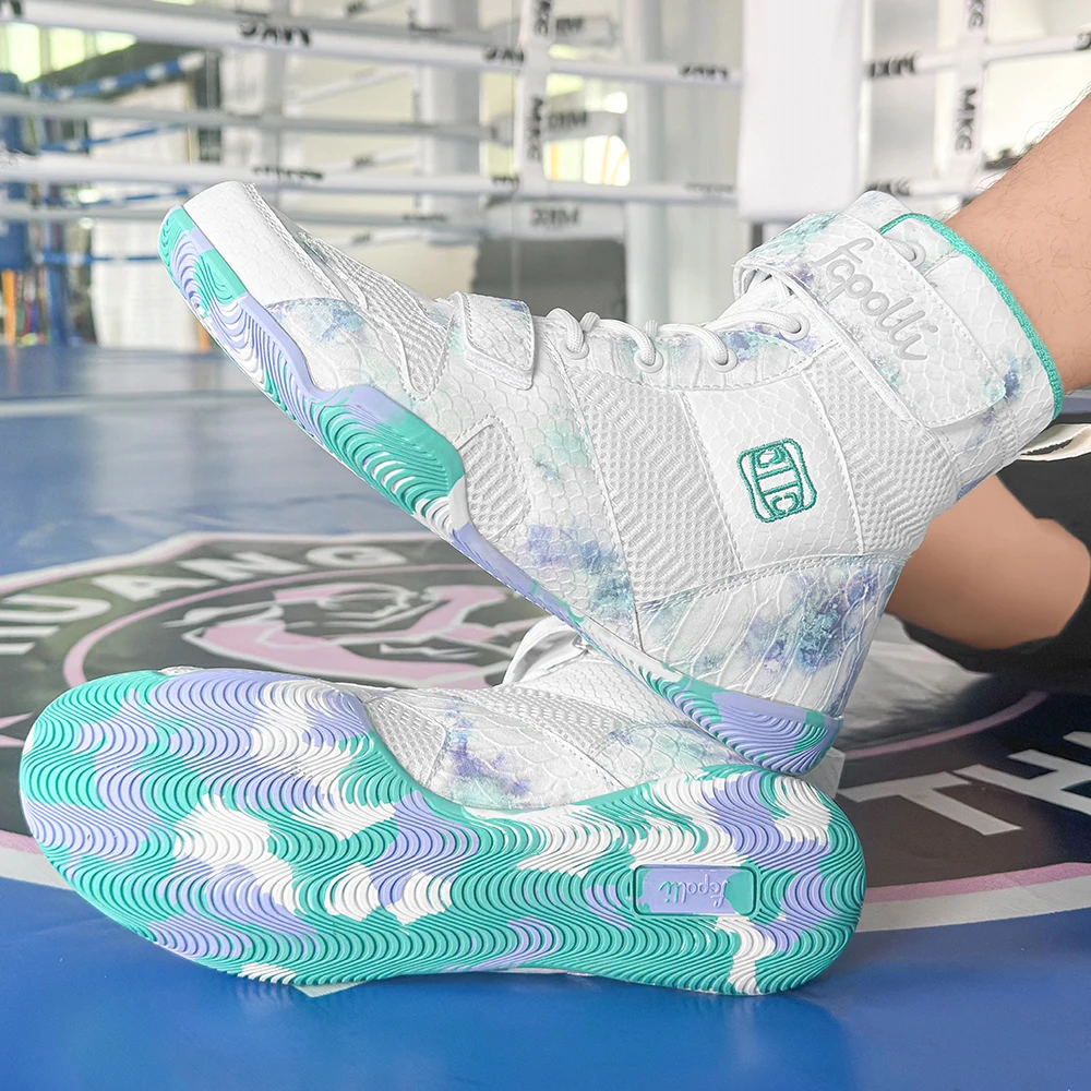 Professional Boxing Shoes Breathable Mesh Non-slip Sole Lightweight Training Sneakers for Kickboxing Wrestling Combat Sports
Professional Boxing Shoes Breathable Mesh Non-slip Sole Lightweight Training Sneakers for Kickboxing Wrestling Combat Sports