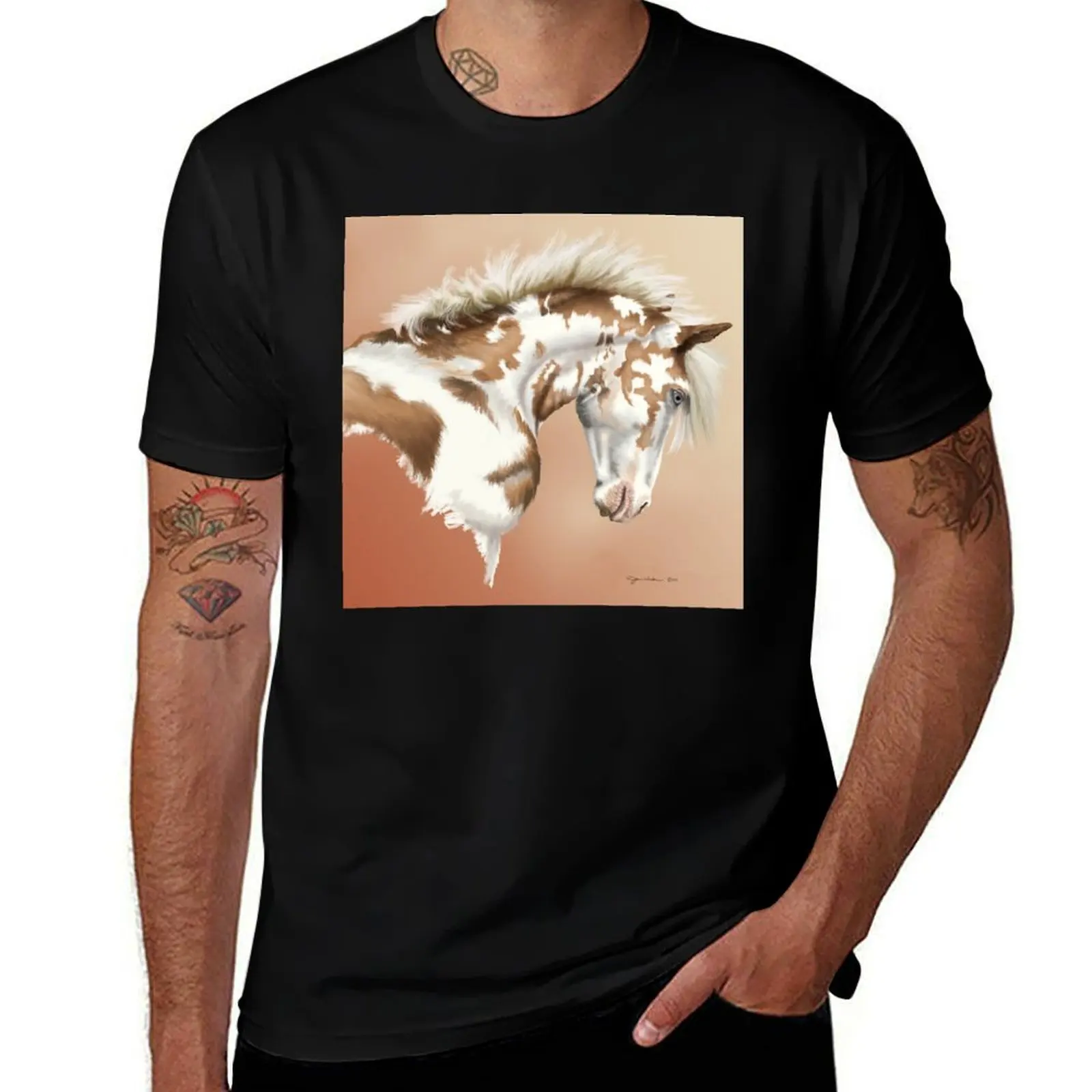 Painted Horse T-Shirt Blouse anime shirt sublime designer t shirt men 
Painted Horse T-Shirt Blouse anime shirt sublime designer t shirt men