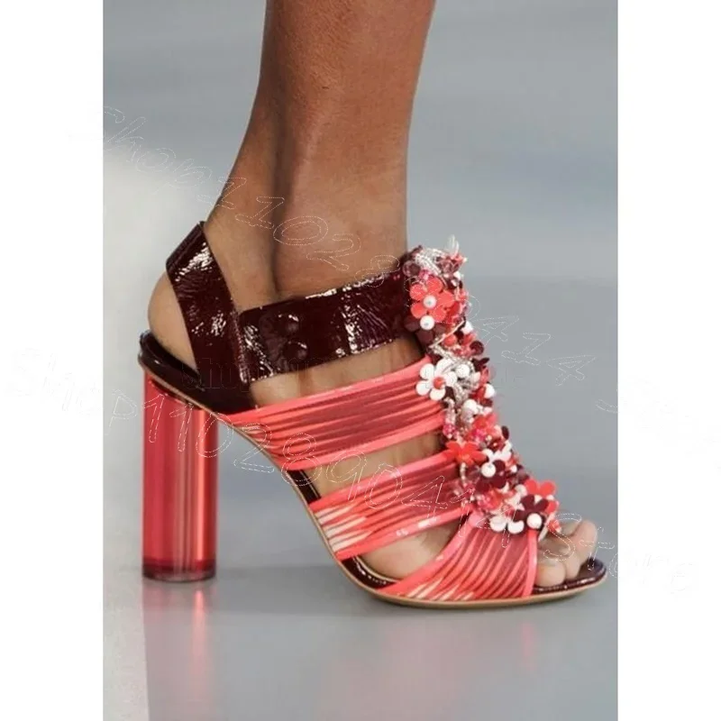 Sequins Flower Design Colorful Strappy Sandals Button Strap Women Shoes Chunky High Heels Party Dating 2026 Zapatos Para Mujere
Sequins Flower Design Colorful Strappy Sandals Button Strap Women Shoes Chunky High Heels Party Dating 2026 Zapatos Para Mujere