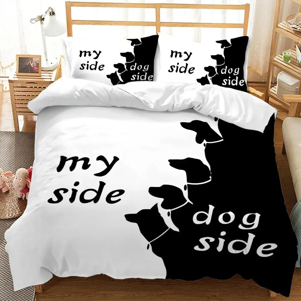 Couple Lover White Black Bedding Set Bedroom Quilt Cover Set Single Double Size Polyester Duvet Cover Pillowcase for Boy Girl
Couple Lover White Black Bedding Set Bedroom Quilt Cover Set Single Double Size Polyester Duvet Cover Pillowcase for Boy Girl