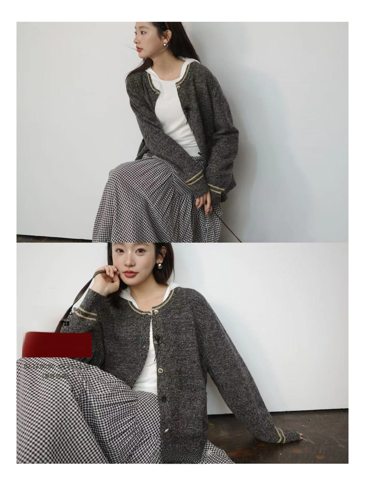 Independent Bug 25AW "Moka" Women's Knitted Sweater Jaet Color Blo Slimming Outerwear Long Sve round Ne Open Cardigan
Independent Bug 25AW "Moka" Women's Knitted Sweater Jaet Color Blo Slimming Outerwear Long Sve round Ne Open Cardigan