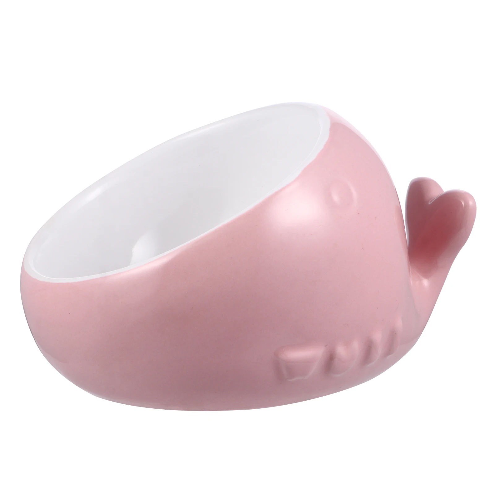 Whale Ceramic Bowl Pink Durable Snack Water Food Wide Shape Easy Access Ceramic Cat Bowl Neck Protection Pet Supplies
Whale Ceramic Bowl Pink Durable Snack Water Food Wide Shape Easy Access Ceramic Cat Bowl Neck Protection Pet Supplies