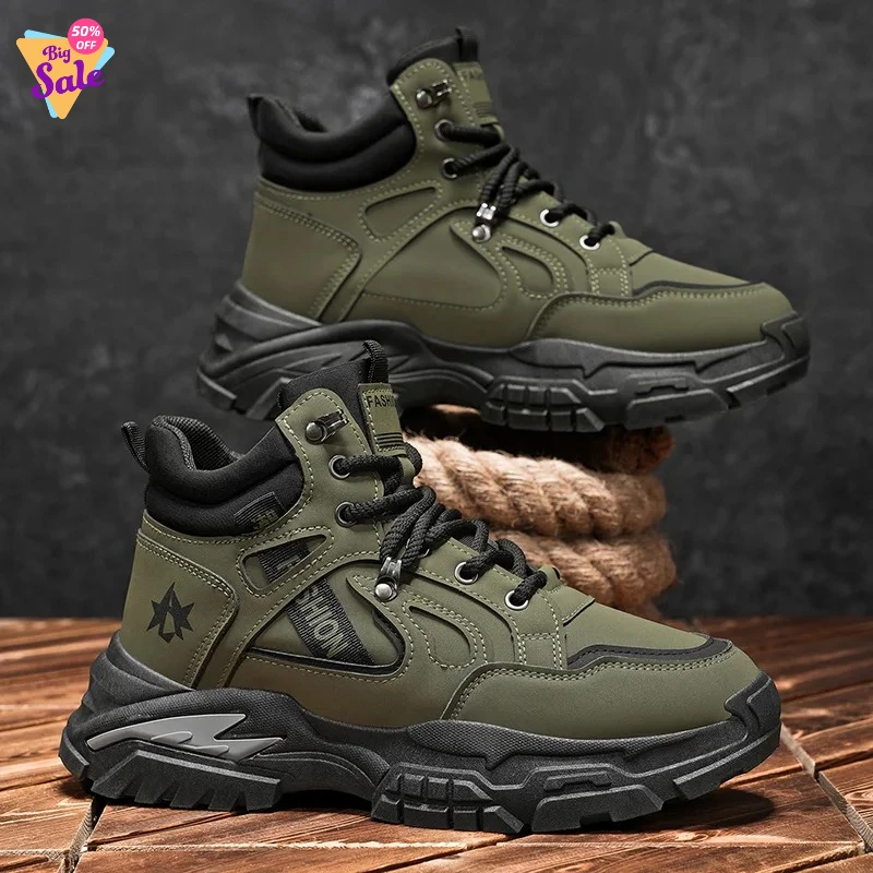 British Style Brown Street Leather Ankle Boots For Men Men's Motorcycle Boots Original Fashion Casual Platform Boots Men Winter
British Style Brown Street Leather Ankle Boots For Men Men's Motorcycle Boots Original Fashion Casual Platform Boots Men Winter