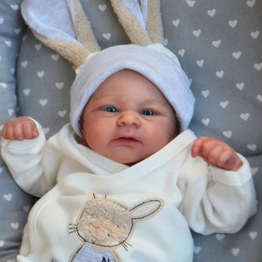 47CM Reborn Baby Doll Elijah Awake Newborn Baby Size 3D Painted Skin Visible Veins Muñeca Bebe Reborn Christmas Kids Toys Gifts
47CM Reborn Baby Doll Elijah Awake Newborn Baby Size 3D Painted Skin Visible Veins Muñeca Bebe Reborn Christmas Kids Toys Gifts