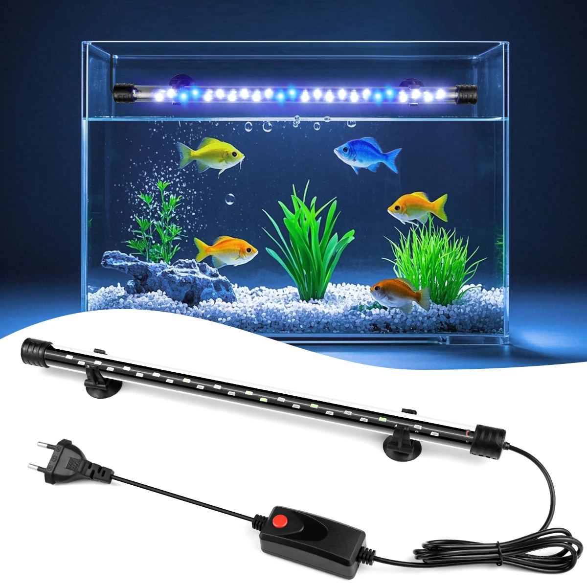 Led Aquarium Light Fish Tank High Brightness Algae Lamp Landscaping Water Grass Grow Lamp Suitable For Fish Tanks Below18-48CM
Led Aquarium Light Fish Tank High Brightness Algae Lamp Landscaping Water Grass Grow Lamp Suitable For Fish Tanks Below18-48CM