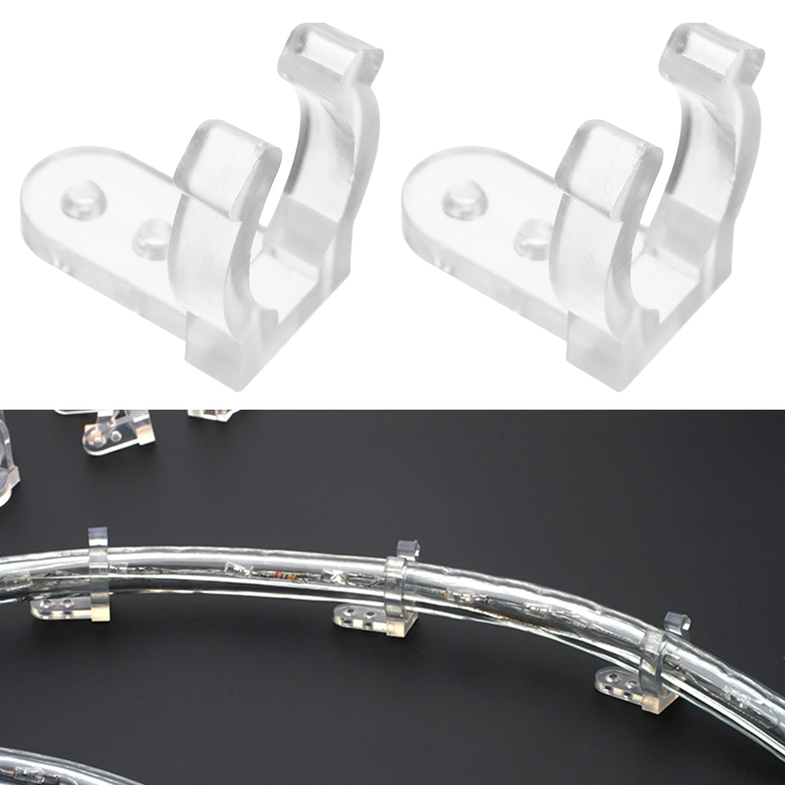 100 pcs Rope Light Clip Led Rope Light Fastener Transparent Fastener Clamp Set for Wedding Party Mounting Easy Use LED Bulb Tube
100 pcs Rope Light Clip Led Rope Light Fastener Transparent Fastener Clamp Set for Wedding Party Mounting Easy Use LED Bulb Tube