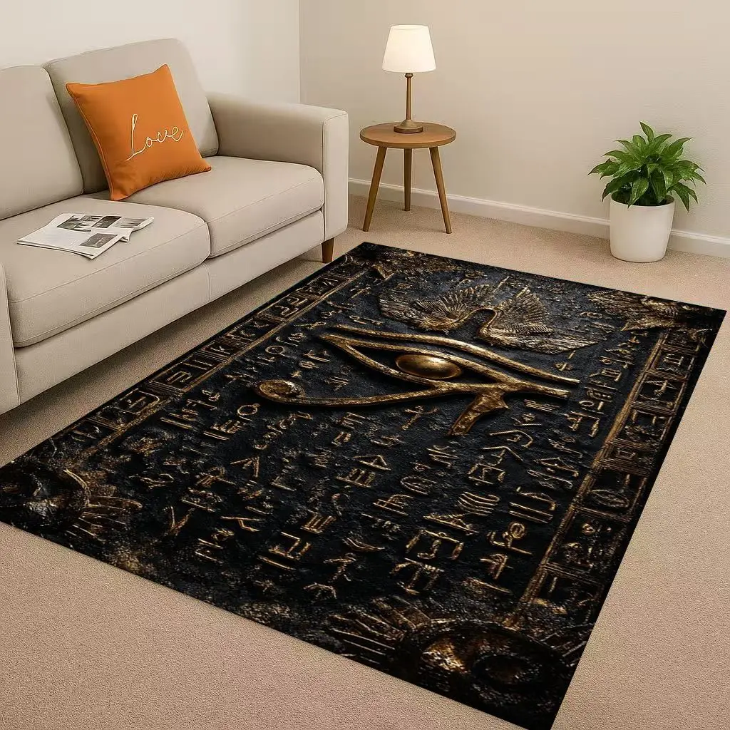 3D Ancient Egypt Pictographic Eye of Horus Living Room Non-Slip Area Rug Soft Carpet for Bedroom Sofa ,Easy Clean Home Doormat
3D Ancient Egypt Pictographic Eye of Horus Living Room Non-Slip Area Rug Soft Carpet for Bedroom Sofa ,Easy Clean Home Doormat