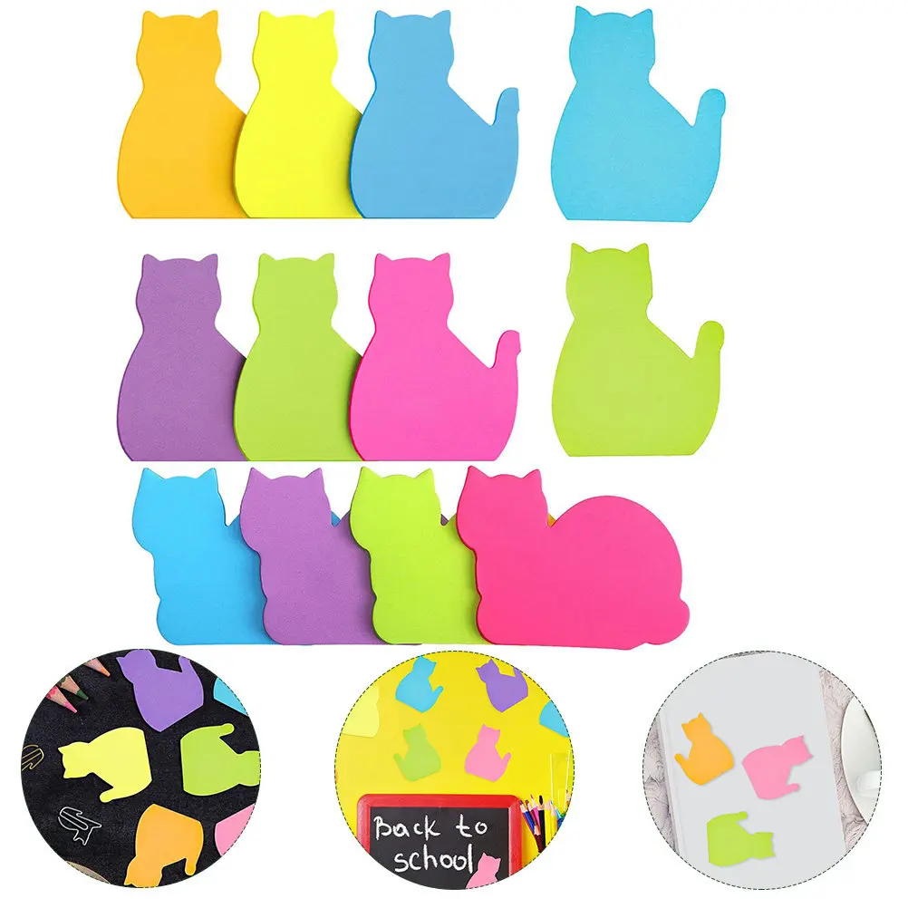 12Pcs Cat Shaped Small Compact Adhesive Memo Sticker for Books Reports Journal Diary Hardcover Notebooks Office
12Pcs Cat Shaped Small Compact Adhesive Memo Sticker for Books Reports Journal Diary Hardcover Notebooks Office