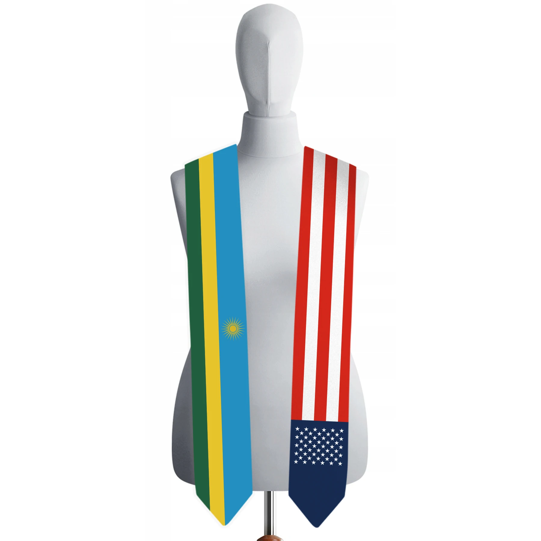 13x180cm USA And Rwanda Flag Graduation Sash Bachelor Gown Accessory Graduation Sash Scarf
13x180cm USA And Rwanda Flag Graduation Sash Bachelor Gown Accessory Graduation Sash Scarf