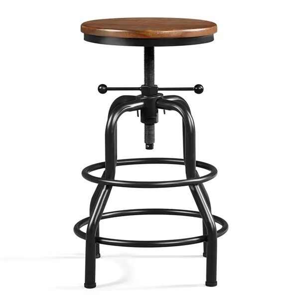 Vintage Industrial Bar Stool Swivel Round Metal Stool Counter Height Assembled
Vintage Industrial Bar Stool Swivel Round Metal Stool Counter Height Assembled