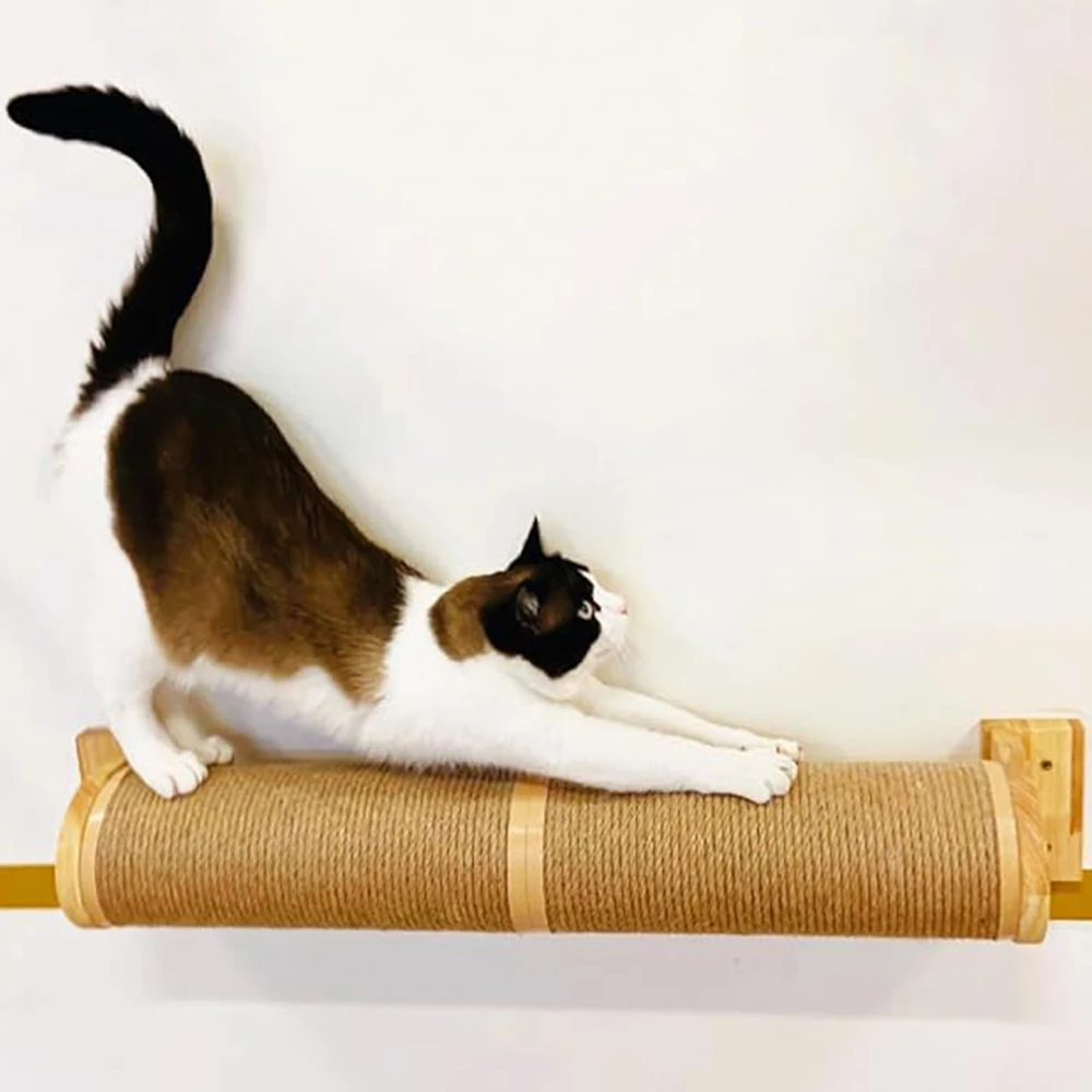 Cat Scratching Post Wall Mounted Cat Climbing Shelf Extended Scratching Post for Cat and Kitten High-quality Durable Sisal Rope
Cat Scratching Post Wall Mounted Cat Climbing Shelf Extended Scratching Post for Cat and Kitten High-quality Durable Sisal Rope