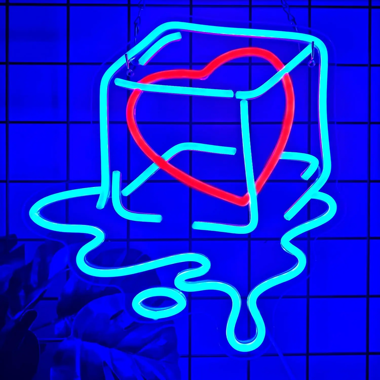 Iced Melted Heart Neon Sign USB Dimmable LED Neon Light Sign Wall Art Decoration for Gameroom Bedroom Livingroom Bar Party Gift
Iced Melted Heart Neon Sign USB Dimmable LED Neon Light Sign Wall Art Decoration for Gameroom Bedroom Livingroom Bar Party Gift