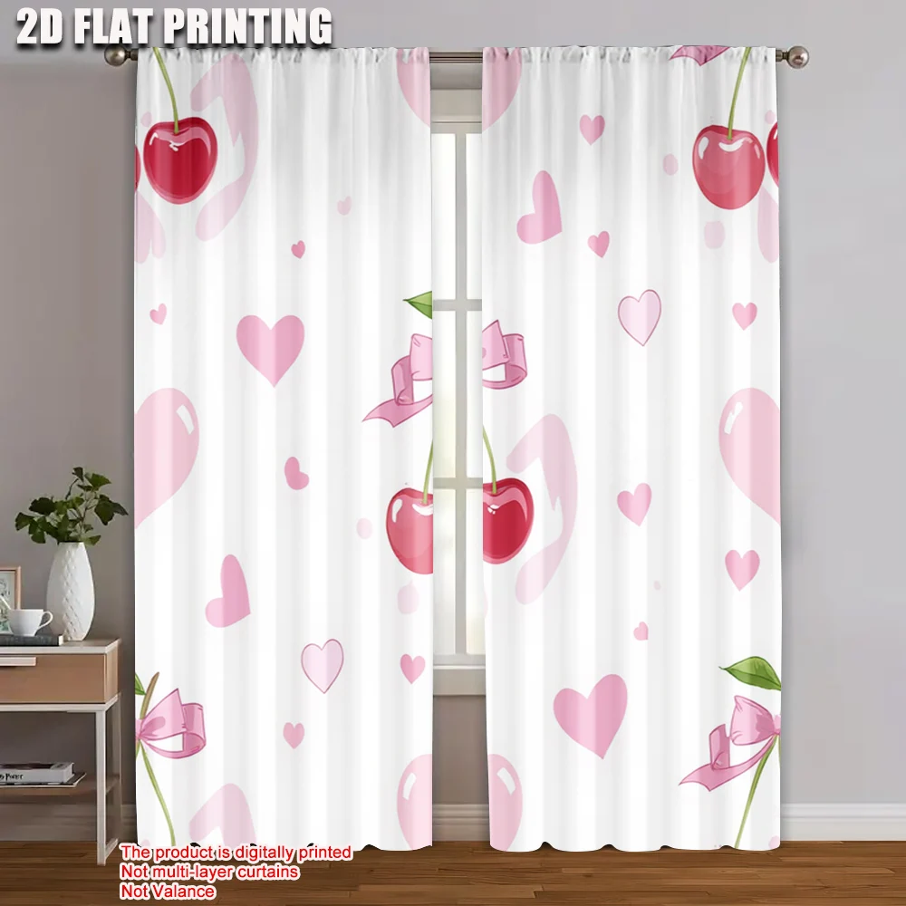 2pc, Curtain Cherry bow Versatile Polyester Fabric,Without Electricity summer party decorations Applies to Apartment decoration
2pc, Curtain Cherry bow Versatile Polyester Fabric,Without Electricity summer party decorations Applies to Apartment decoration