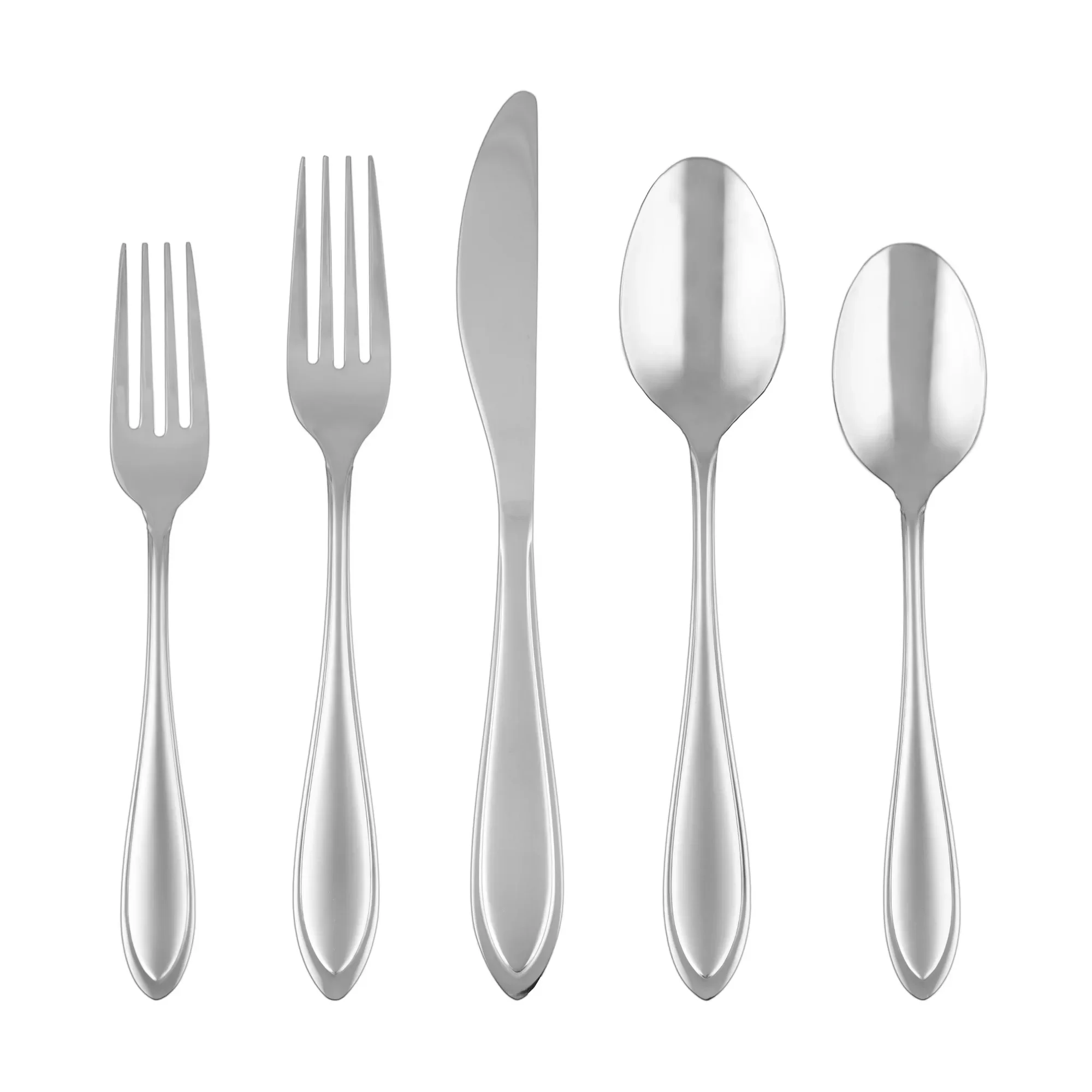 20-Piece Bayleaf Sand Stainless Steel Flatware Set, Service for 4, Modern Silverware for Dining, Entertaining & Dishwasher Safe
20-Piece Bayleaf Sand Stainless Steel Flatware Set, Service for 4, Modern Silverware for Dining, Entertaining & Dishwasher Safe