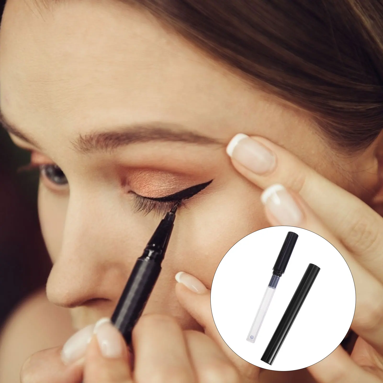 3pcs Black Pen Set Refillable Empty Tubes Glossy Empty Eyeliner Container Brush Refillable Tubes Tip Storage Tool Cosmetics
3pcs Black Pen Set Refillable Empty Tubes Glossy Empty Eyeliner Container Brush Refillable Tubes Tip Storage Tool Cosmetics