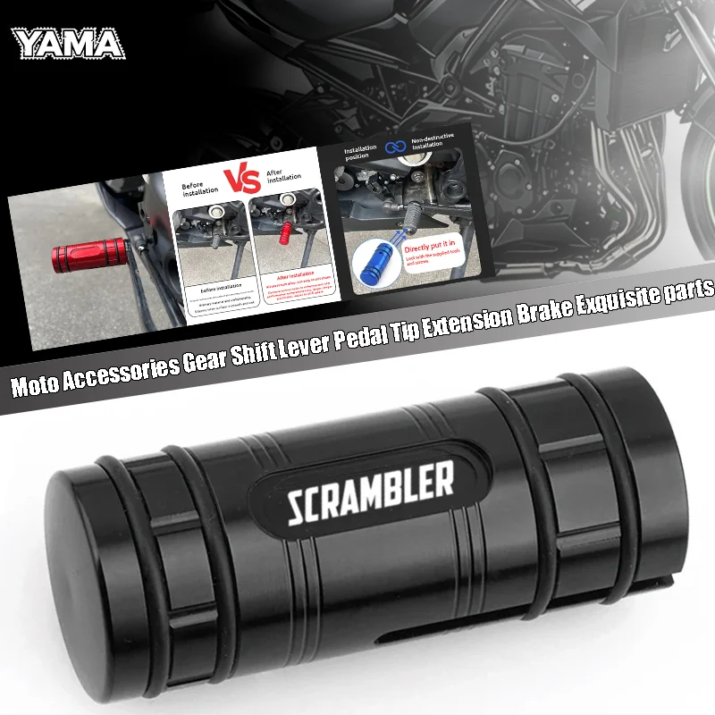 Motorcycle CNC Gear Shift Lever Tip Extension Enlarger Pedal Accessories For Ducati Scrambler 400 800 1100 Scrambler1100/800/400
Motorcycle CNC Gear Shift Lever Tip Extension Enlarger Pedal Accessories For Ducati Scrambler 400 800 1100 Scrambler1100/800/400