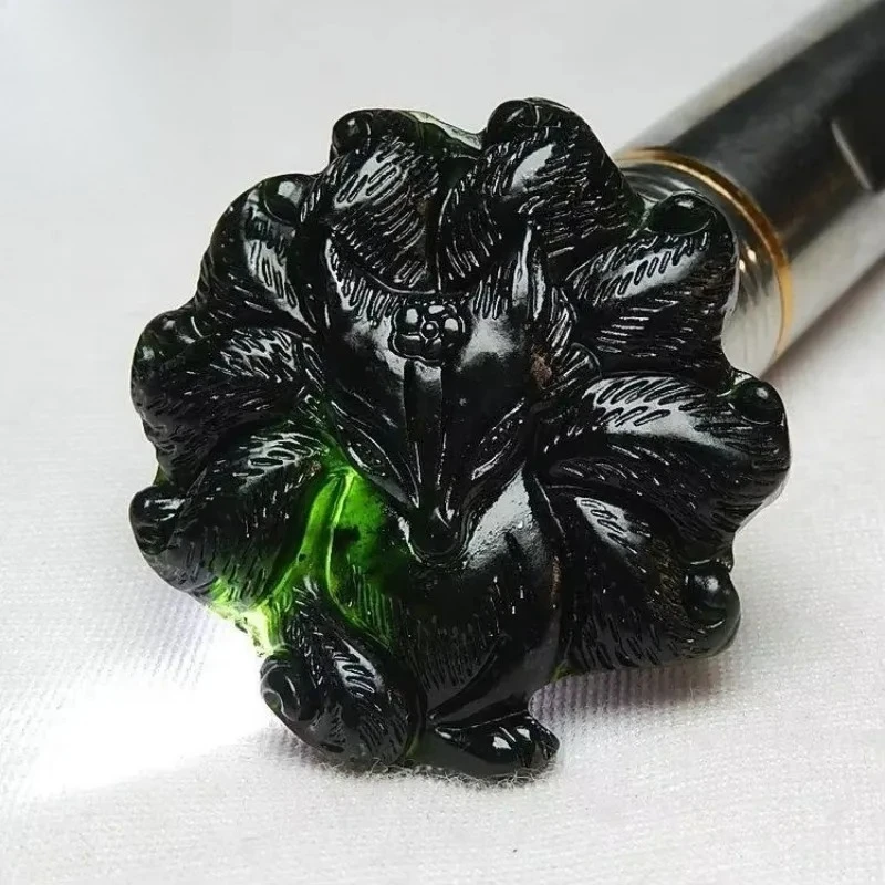 Сертифицированный китайский натуральный черный зеленый нефритовый кулон-оберег «Девятихвостая лиса» на удачу, модное ювелирное украшение, ручная резьба, амулет, топ-продукт
Сертифицированный китайский натуральный черный зеленый нефритовый кулон-оберег «Девятихвостая лиса» на удачу, модное ювелирное украшение, ручная резьба, амулет, топ-продукт