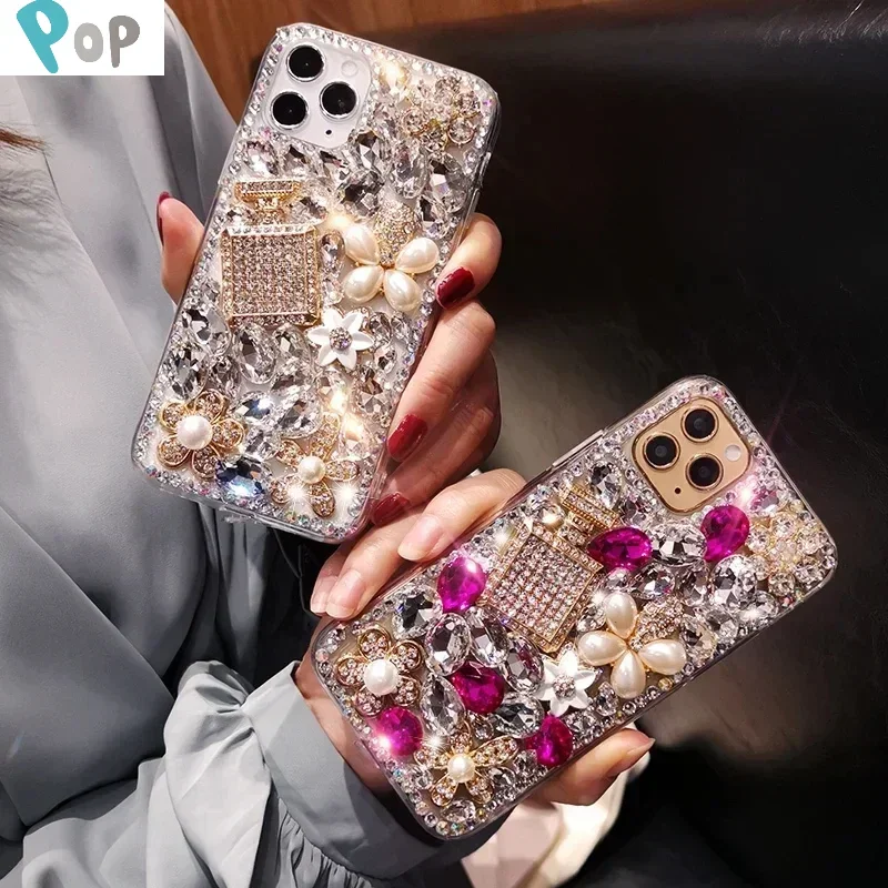 Luxury Bling Diamond Rhinestone Flower Case for iPhone, 15, 13, 16, 14 Pro Max, X, XS MAX, XR, 16Plus, 12 Pro, Pearl Crystal
Luxury Bling Diamond Rhinestone Flower Case for iPhone, 15, 13, 16, 14 Pro Max, X, XS MAX, XR, 16Plus, 12 Pro, Pearl Crystal