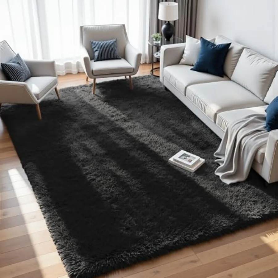 8x10 Area Rugs for Living Room: Soft Fluffy Shag Black Non-Slip Large Fuzzy Plush Rug for Bedroom, Nursery, Room, Dorms, Playro
8x10 Area Rugs for Living Room: Soft Fluffy Shag Black Non-Slip Large Fuzzy Plush Rug for Bedroom, Nursery, Room, Dorms, Playro