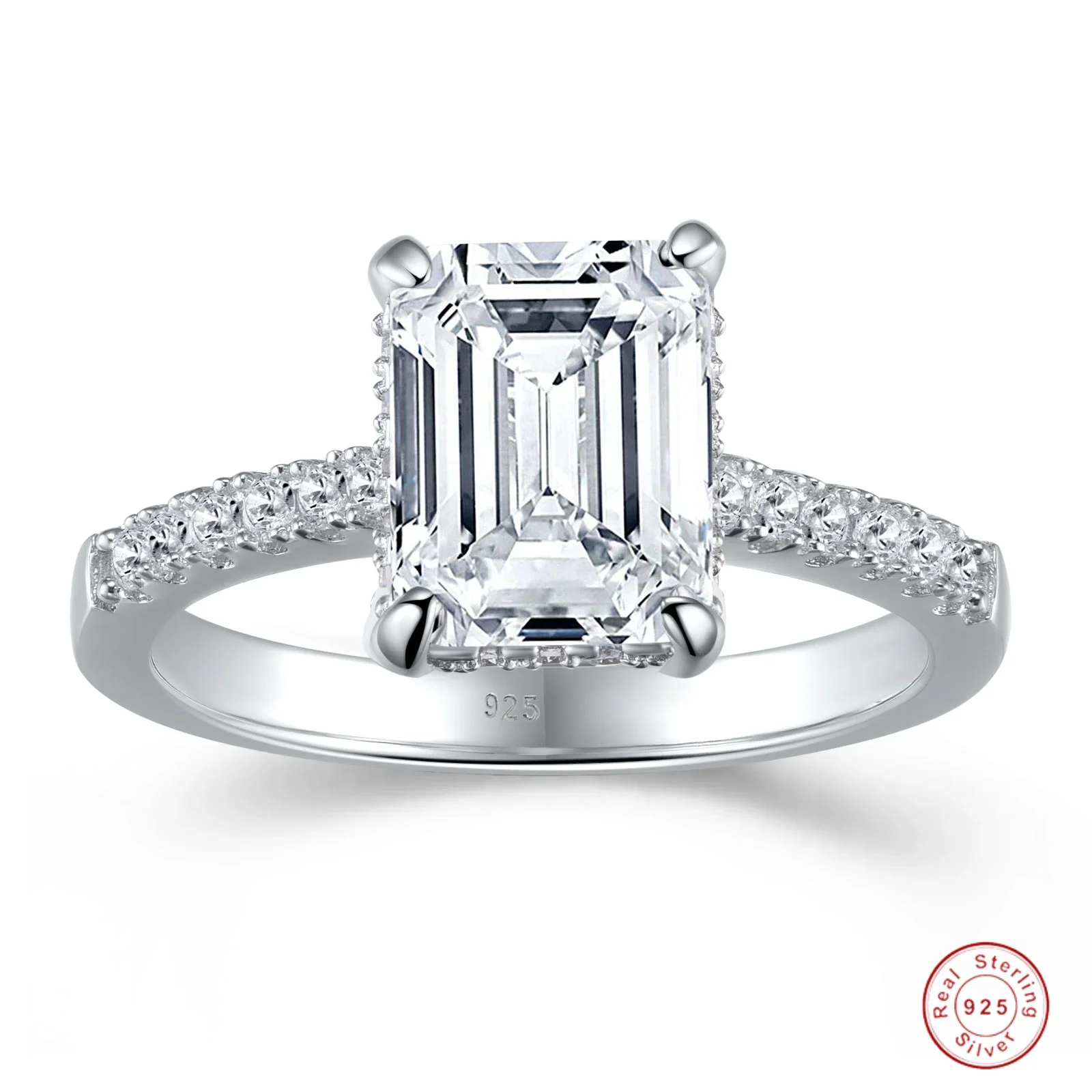 Eternal 925 Sterling Silver Bridal Wedding Engagement Bands Rings Sets For Women 4ct Emerald cut Simulated Diamond Fine Jewelry
Eternal 925 Sterling Silver Bridal Wedding Engagement Bands Rings Sets For Women 4ct Emerald cut Simulated Diamond Fine Jewelry