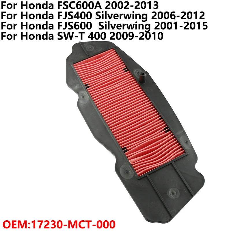 Motorcycle Air Filter Apply to FSC400 FJS400 FSC600 FJS600 Silver Wing SW-T OEM:17230-MCT-000
Motorcycle Air Filter Apply to FSC400 FJS400 FSC600 FJS600 Silver Wing SW-T OEM:17230-MCT-000