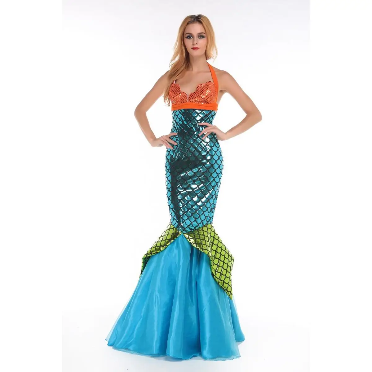 loween Mermaid Costume Set Long Fierman's Wife Dr with Bra for Women's Role-plang Faionable Stage Performance
loween Mermaid Costume Set Long Fierman's Wife Dr with Bra for Women's Role-plang Faionable Stage Performance