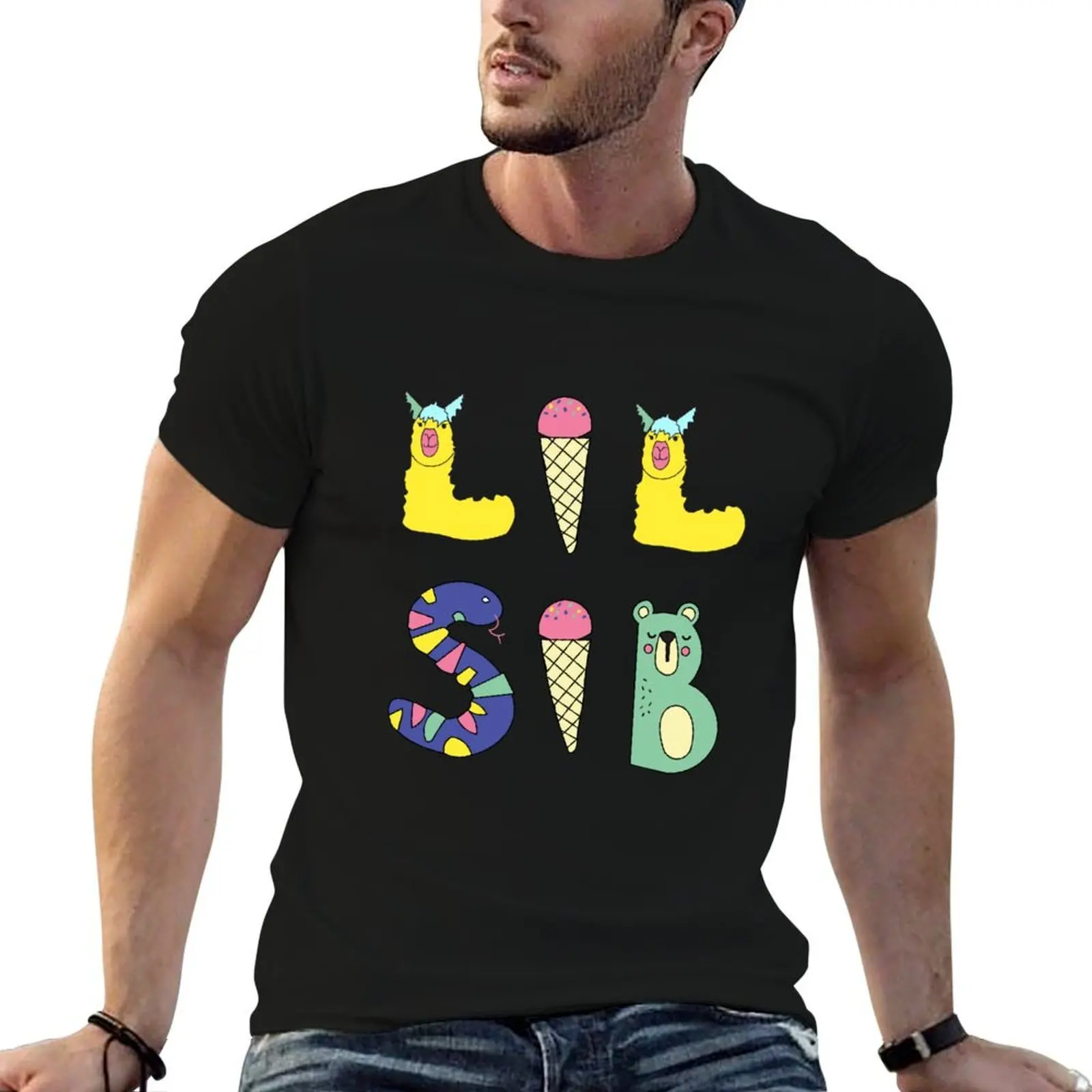 Lil Sib for a new baby in a creative alphabet T-Shirt cotton tshirt 100% t shirts for man graphic vintage T-Shirt
Lil Sib for a new baby in a creative alphabet T-Shirt cotton tshirt 100% t shirts for man graphic vintage T-Shirt