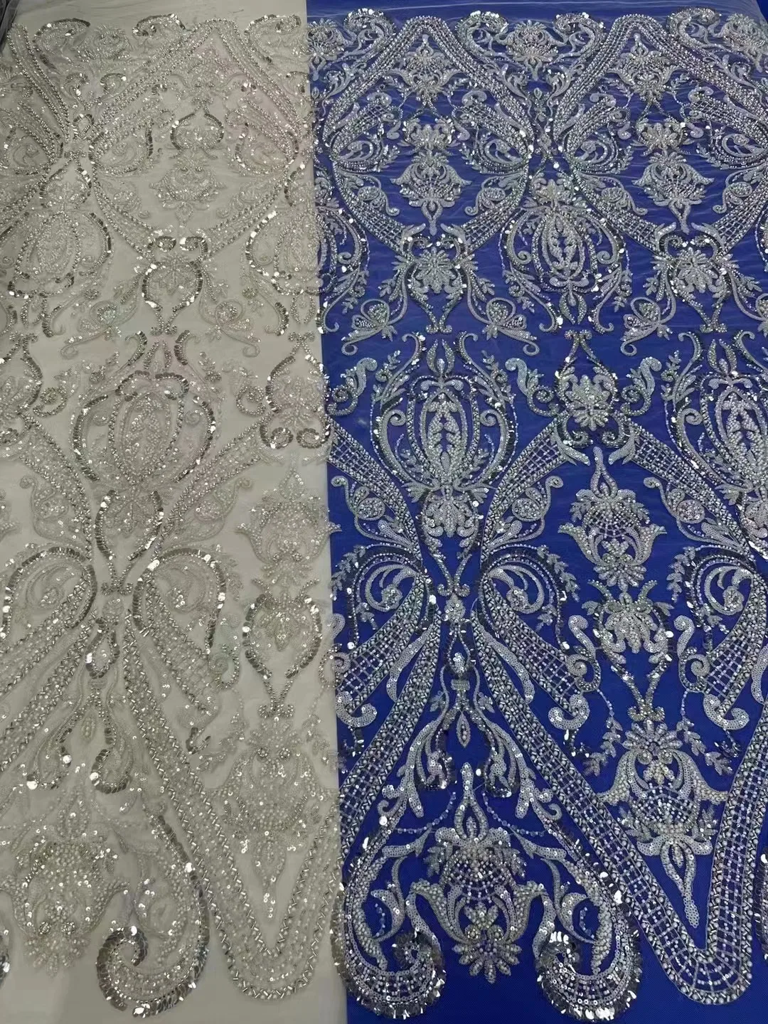 2023 High Quality Tulle Lace Bead Tube Lace White Wedding Dress Fabric, Luxury Sequin Party Wedding Dress Collection / 5yards
2023 High Quality Tulle Lace Bead Tube Lace White Wedding Dress Fabric, Luxury Sequin Party Wedding Dress Collection / 5yards