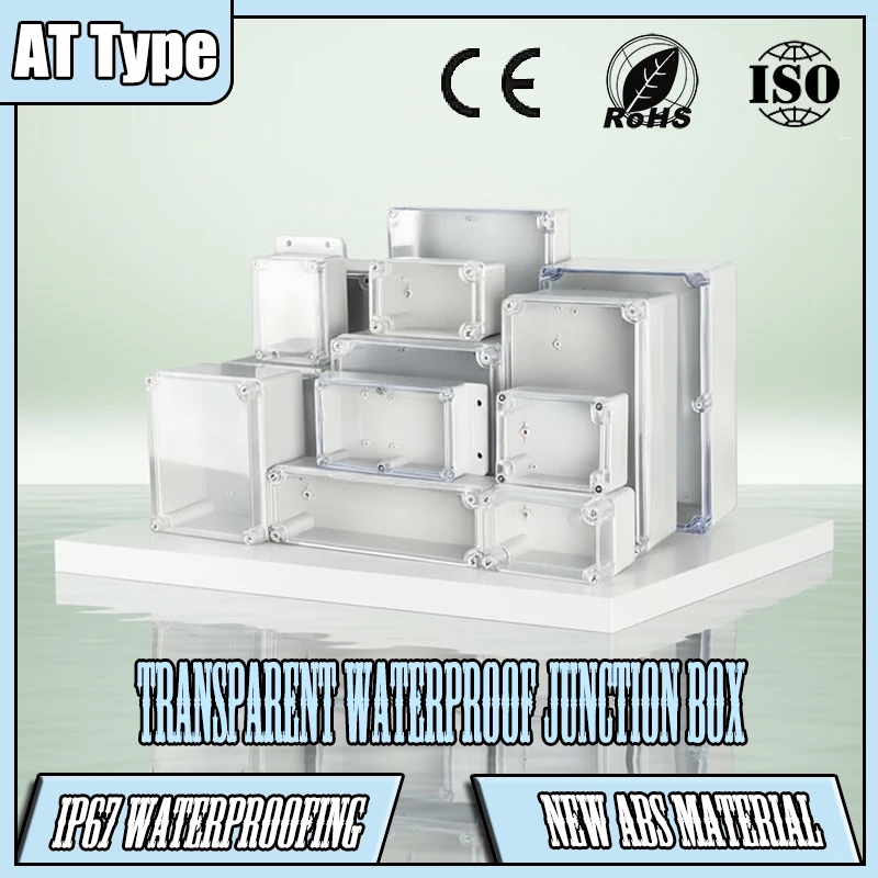 An outdoor waterproof junction box with an ABS/PC transparent cover, featuring an IP67 water resistance rating
An outdoor waterproof junction box with an ABS/PC transparent cover, featuring an IP67 water resistance rating