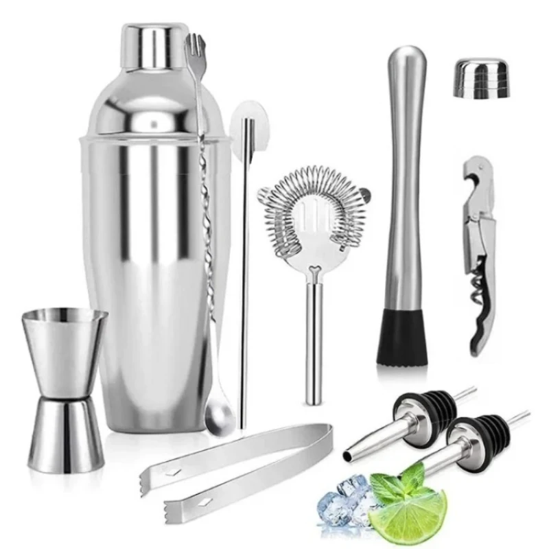 Cocktail Shakers Tainless Steel BartendingTools Kit Martini Sharker Mixer Set Alcohol Doser Shaker Bottle Wine Opener Jigger
Cocktail Shakers Tainless Steel BartendingTools Kit Martini Sharker Mixer Set Alcohol Doser Shaker Bottle Wine Opener Jigger