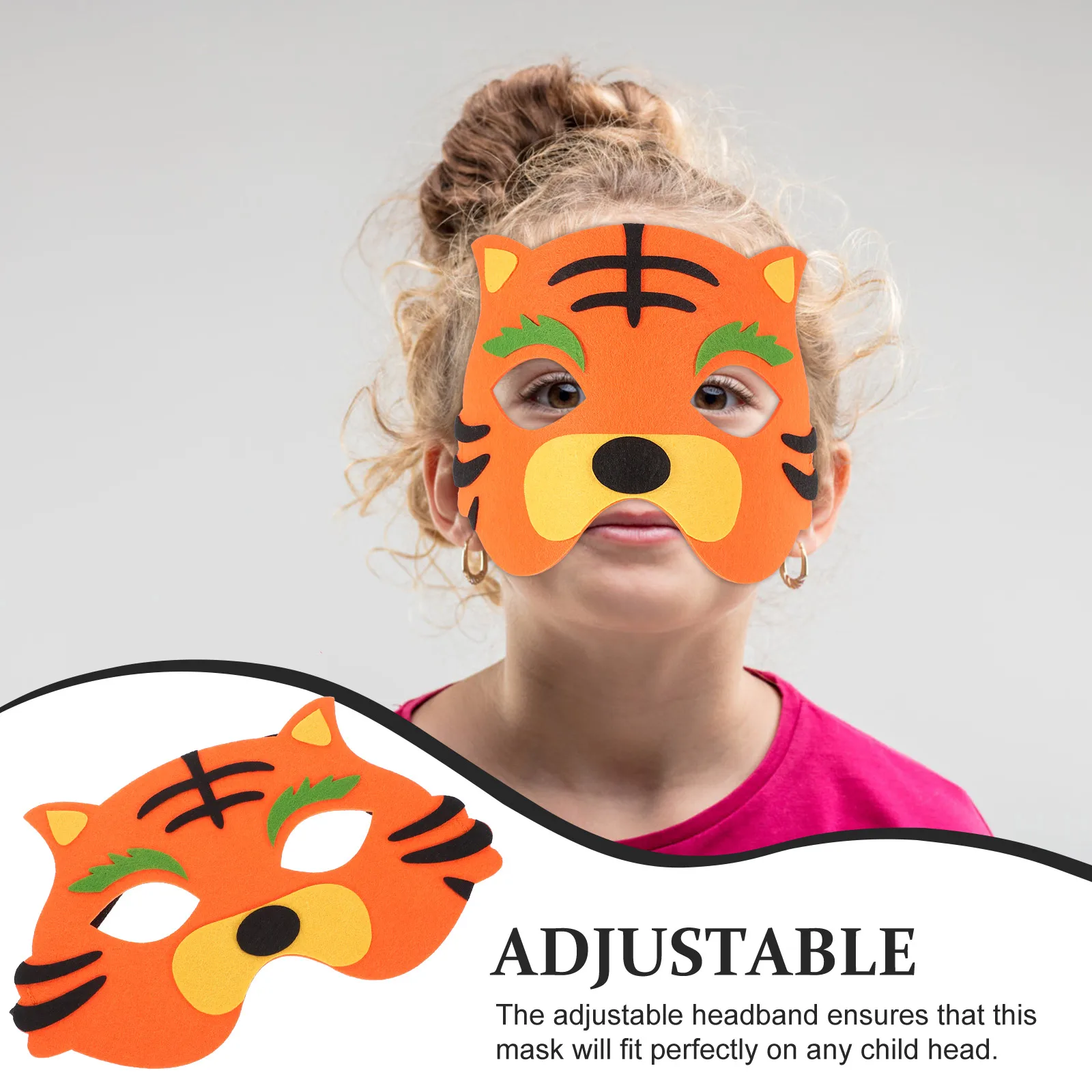 Tiger Mask Animal Halloween Outfits Dress up Party Supplies Felt Animals Prop Child
Tiger Mask Animal Halloween Outfits Dress up Party Supplies Felt Animals Prop Child