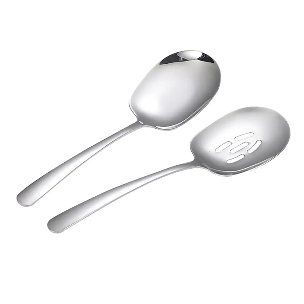 2Pcs 304 Stainless Steel Serving Spoons Nonstick Easy Clean Wide Scoop Ergonomic Handle Suitable Home Hotel Restaurant
2Pcs 304 Stainless Steel Serving Spoons Nonstick Easy Clean Wide Scoop Ergonomic Handle Suitable Home Hotel Restaurant