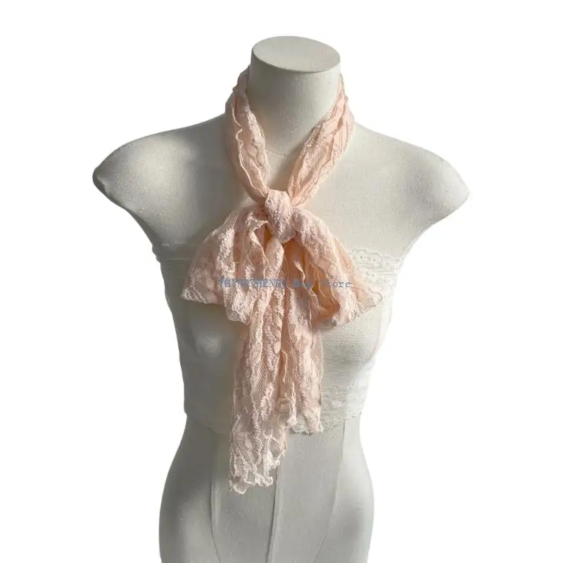 340D Romance Lace Floral Neck Scarf Neck Wrap With Ruffled Design for Women Girls
340D Romance Lace Floral Neck Scarf Neck Wrap With Ruffled Design for Women Girls