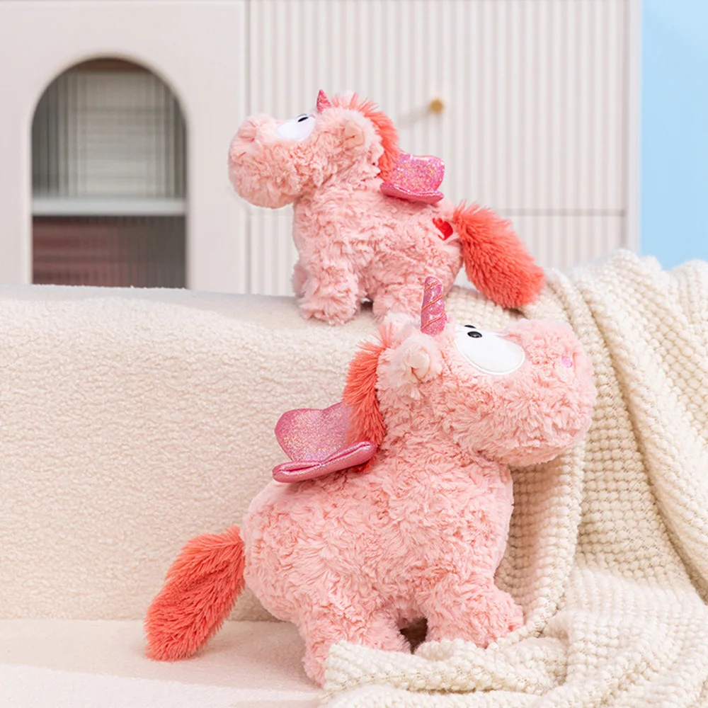 Girly Pink Angel Unicorn Plush Toys Wings Heart Accents Glitter Bow Shiny Horn Fluffy Soft Romantic Fine Ideal Details Gifts
Girly Pink Angel Unicorn Plush Toys Wings Heart Accents Glitter Bow Shiny Horn Fluffy Soft Romantic Fine Ideal Details Gifts